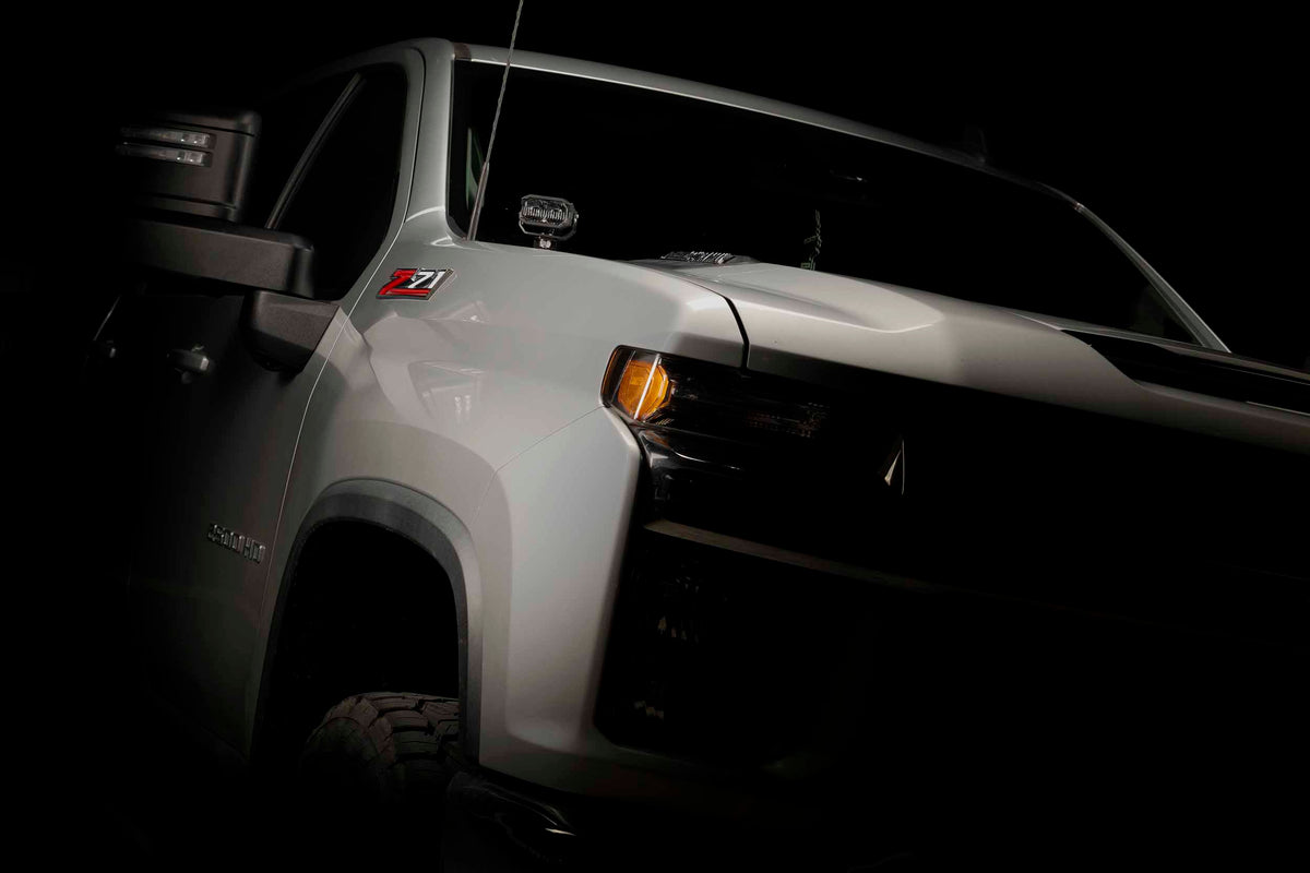 Morimoto 2Banger Ditch Light Kit: 20-24 Silverado HD (HXB White Spot Beam) - Off Road - Veh. Spec (Image 4 of 6)