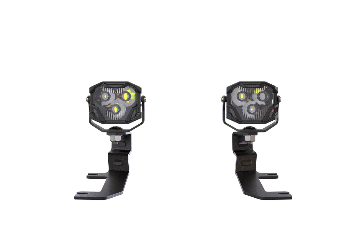 Morimoto 4Banger Ditch Light Kit: 20-24 Silverado HD (HXB Yellow Flood Beam) - Off Road - Veh. Spec (Image 2 of 6)