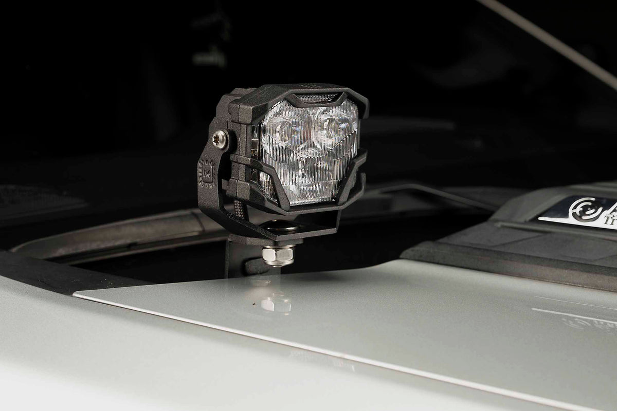 Morimoto 4Banger Ditch Light Kit: 20-24 Silverado HD (NCS White Flood Beam) - Off Road - Veh. Spec (Image 5 of 6)
