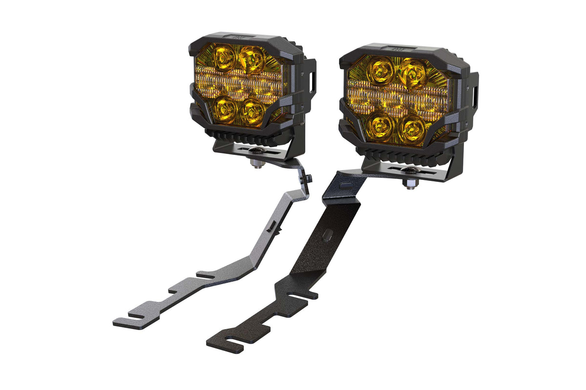 Morimoto BigBanger Ditch Light Kit: 19-24 Ram 1500 (NCS Yellow Spot Beam) - Off Road - Veh. Spec (Image 1 of 6)