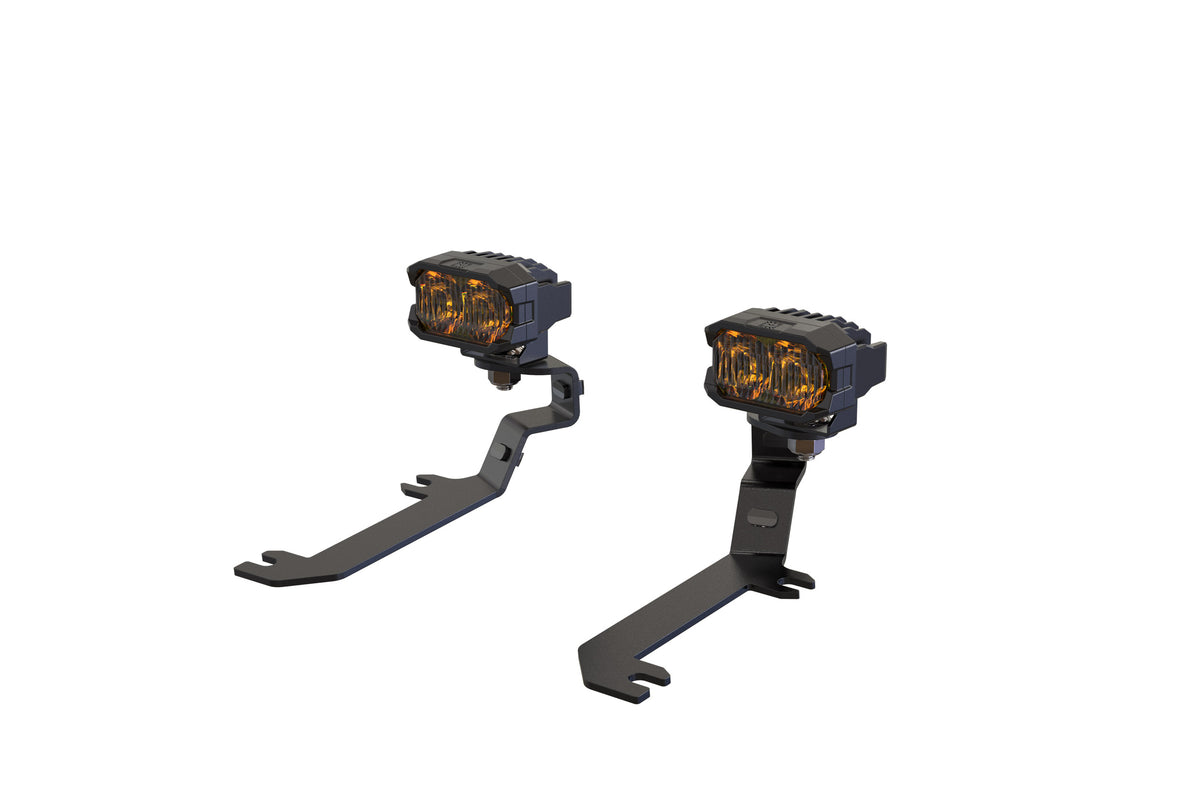Morimoto 2Banger Ditch Light Kit: 19-24 Silverado 1500 (HXB Yellow SAE Wide Beam) - Off Road - Veh. Spec (Image 1 of 6)