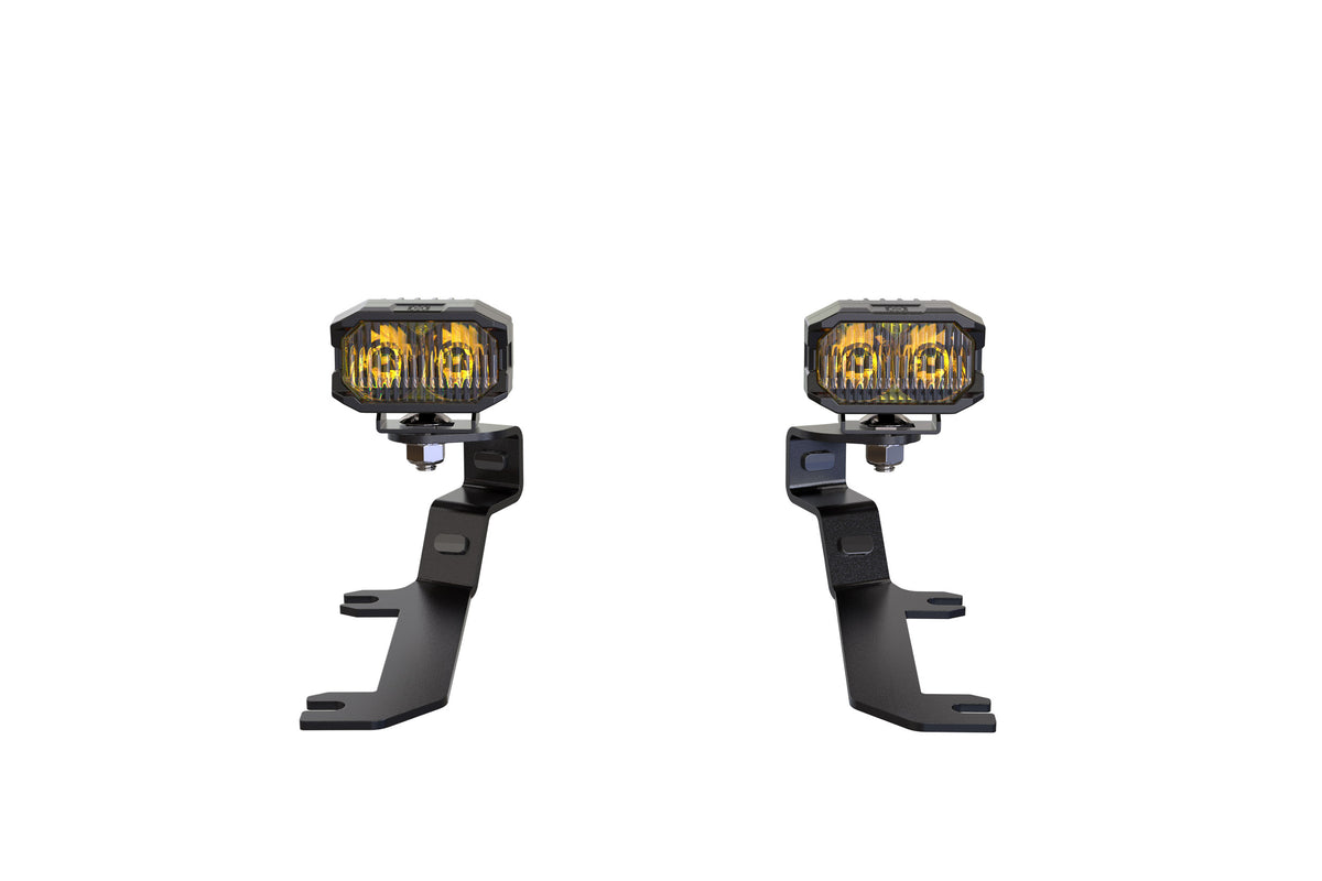 Morimoto 2Banger Ditch Light Kit: 19-24 Silverado 1500 (HXB Yellow Combo Beam) - Off Road - Veh. Spec (Image 2 of 6)