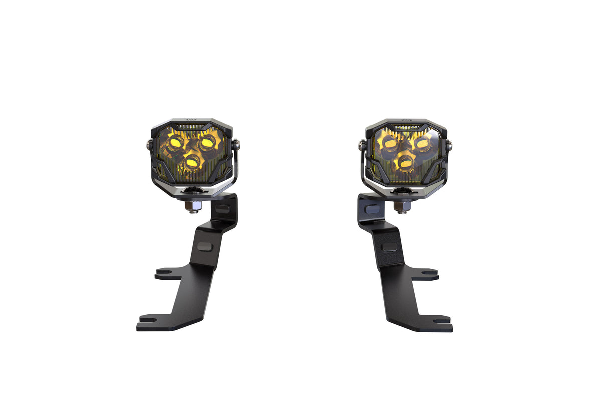 Morimoto 4Banger Ditch Light Kit: 19-24 Silverado 1500 (NCS White SAE Wide Beam) - Off Road - Veh. Spec (Image 3 of 6)