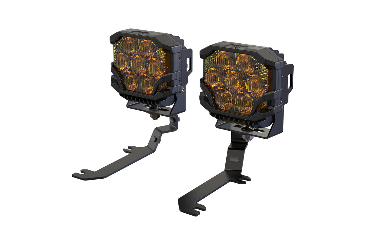 Morimoto BigBanger Ditch Light Kit: 19-24 Silverado 1500 (NCS Yellow Combo Beam) - Off Road - Veh. Spec (Image 1 of 6)