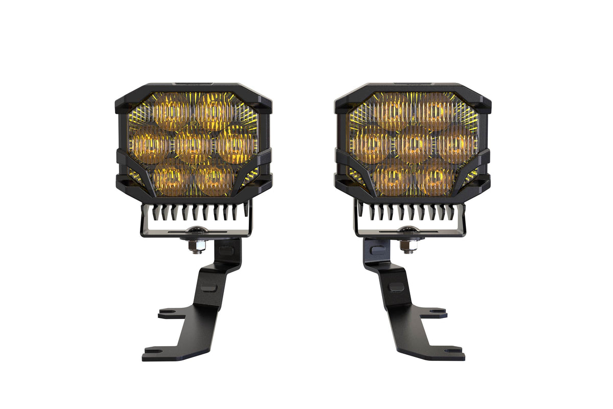 Morimoto BigBanger Ditch Light Kit: 19-24 Silverado 1500 (NCS Yellow Spot Beam) - Off Road - Veh. Spec (Image 2 of 6)
