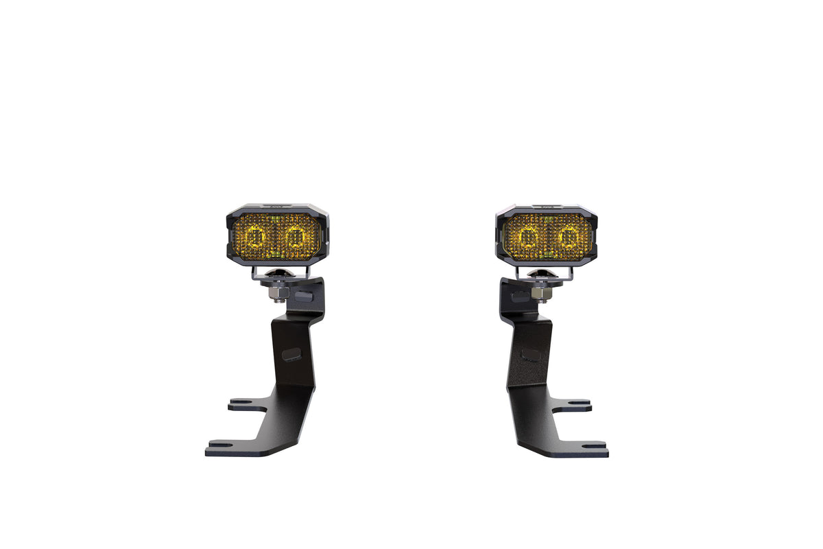 Morimoto 2Banger Ditch Light Kit: 20-24 Sierra HD (HXB White SAE Wide Beam) - Off Road - Veh. Spec (Image 2 of 6)