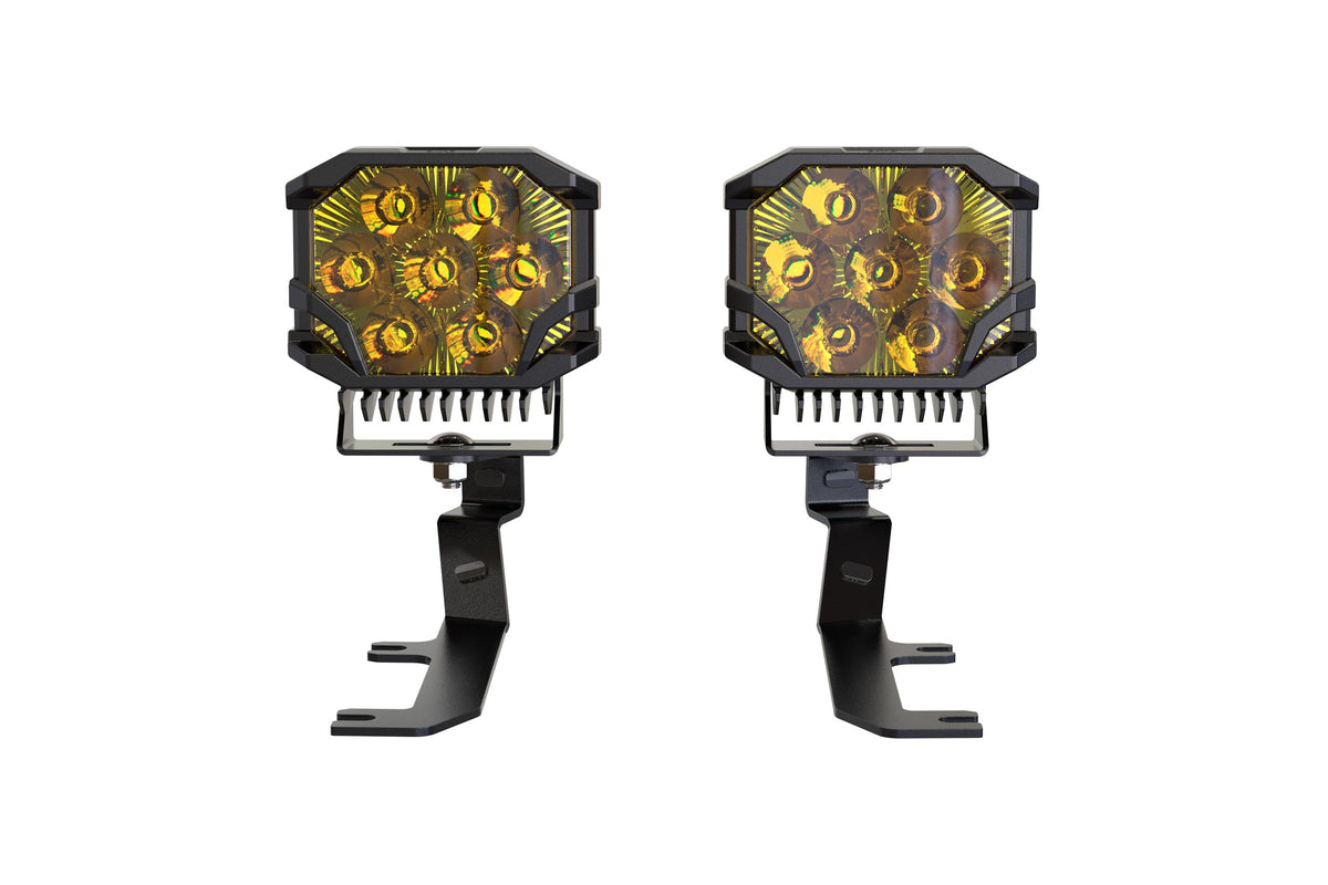 Morimoto BigBanger Ditch Light Kit: 20-24 Sierra HD (NCS Yellow Spot Beam) - Off Road - Veh. Spec (Image 2 of 6)