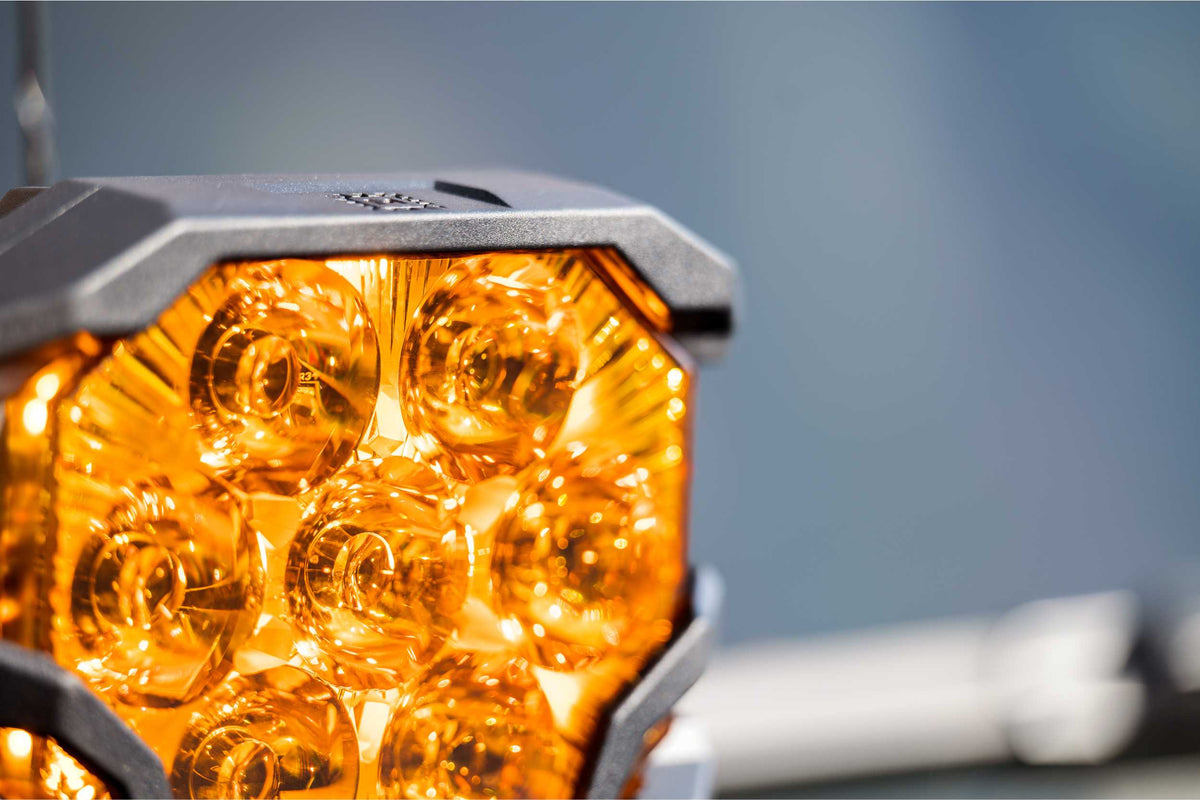 Morimoto BigBanger Ditch Light Kit: 20-24 Sierra HD (HXB Yellow Spot Beam) - Off Road - Veh. Spec (Image 6 of 6)