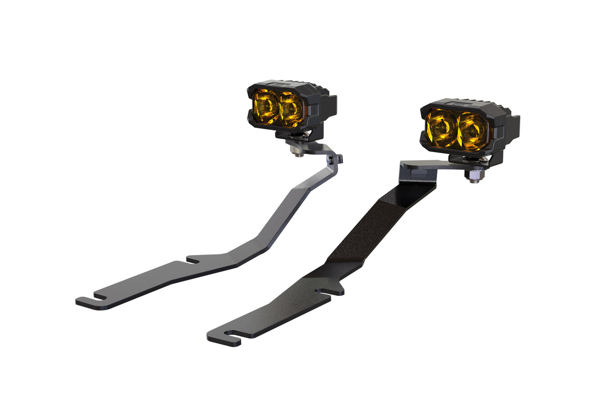 Morimoto 2Banger Ditch Light Kit: 08-23 Dodge Challenger (HXB Yellow SAE Wide Beam) - Off Road - Veh. Spec (Image 1 of 6)