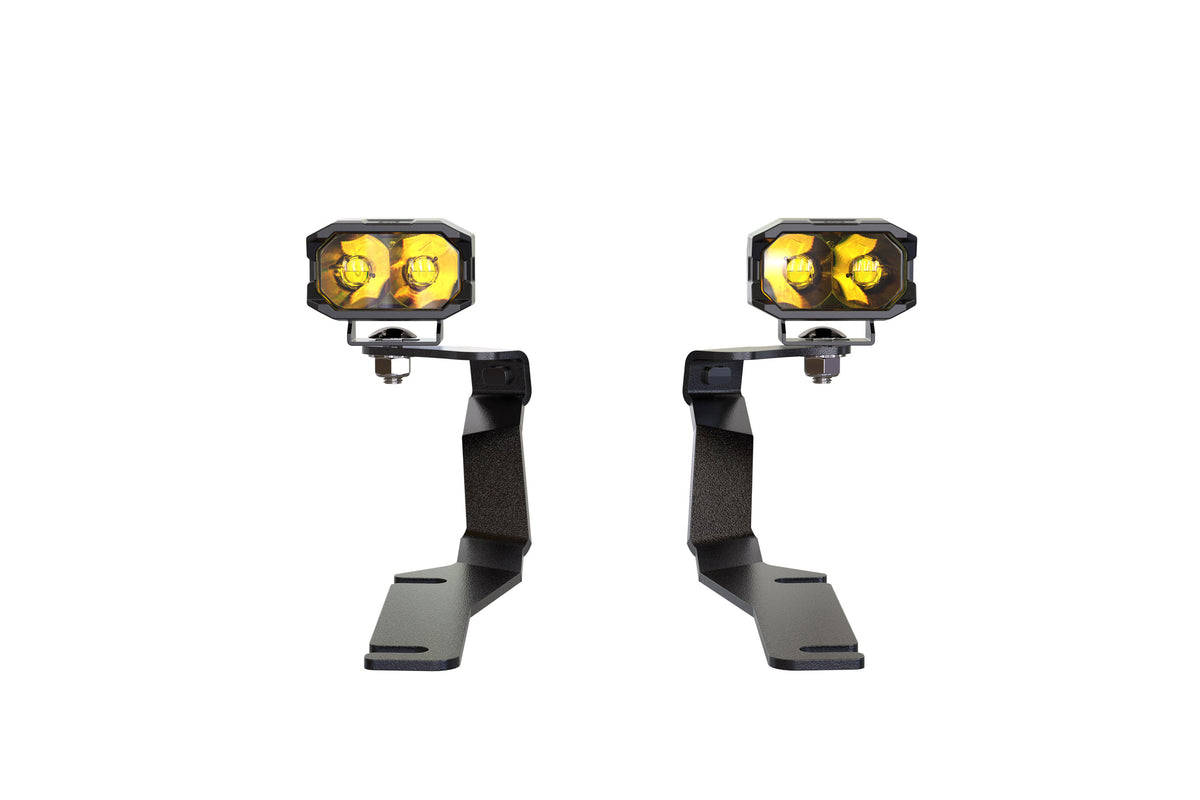Morimoto 2Banger Ditch Light Kit: 08-23 Dodge Challenger (HXB Yellow SAE Wide Beam) - Off Road - Veh. Spec (Image 3 of 6)