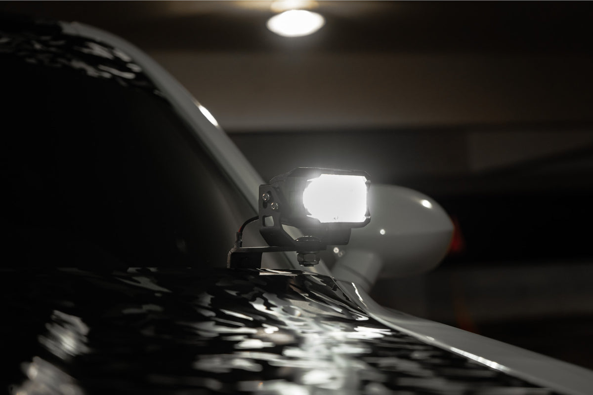Morimoto 2Banger Ditch Light Kit: 08-23 Dodge Challenger (HXB White SAE Wide Beam) - Off Road - Veh. Spec (Image 5 of 6)