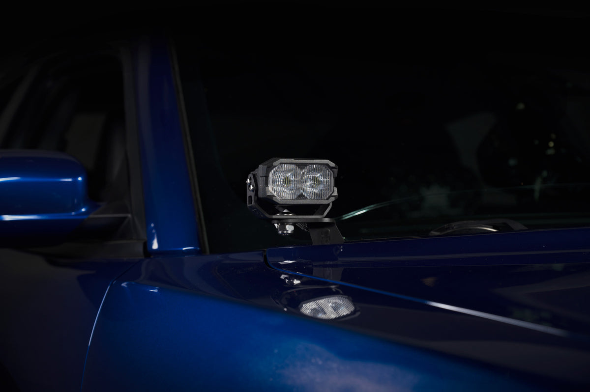Morimoto 2Banger Ditch Light Kit: 15-23 Dodge Charger (HXB Yellow SAE Wide Beam) - Off Road - Veh. Spec (Image 4 of 6)