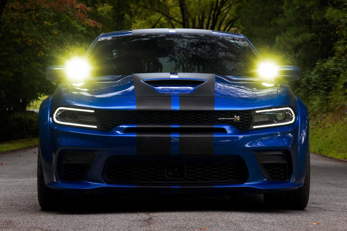 Morimoto 2Banger Ditch Light Kit: 15-23 Dodge Charger (HXB White Spot Beam) - Off Road - Veh. Spec (Image 5 of 6)