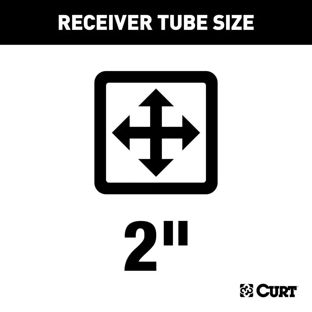 CURT 13392 Class 3 Trailer Hitch, 2" Receiver, Select Jeep Wrangler JK, JL - Studio View 2