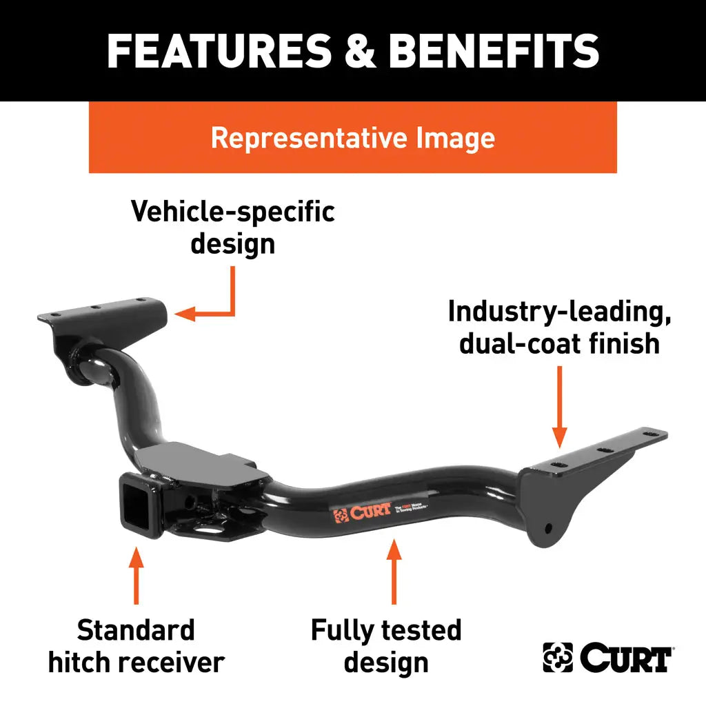 CURT 13392 Class 3 Trailer Hitch, 2" Receiver, Select Jeep Wrangler JK, JL - Image 3