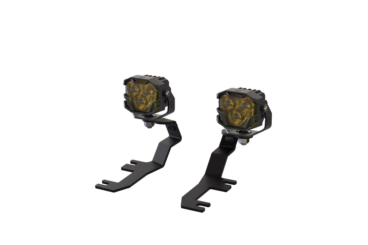 Morimoto 4Banger Ditch Light Kit: 15-22 Canyon (HXB Yellow SAE Wide Beam) - Off Road - Veh. Spec (Image 1 of 6)