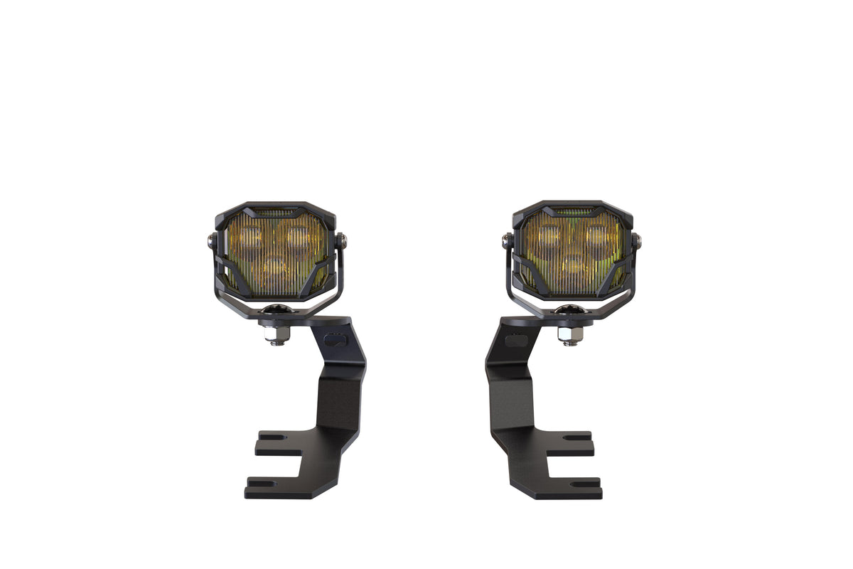 Morimoto 4Banger Ditch Light Kit: 15-22 Colorado (HXB Yellow SAE Wide Beam) - Off Road - Veh. Spec (Image 3 of 6)