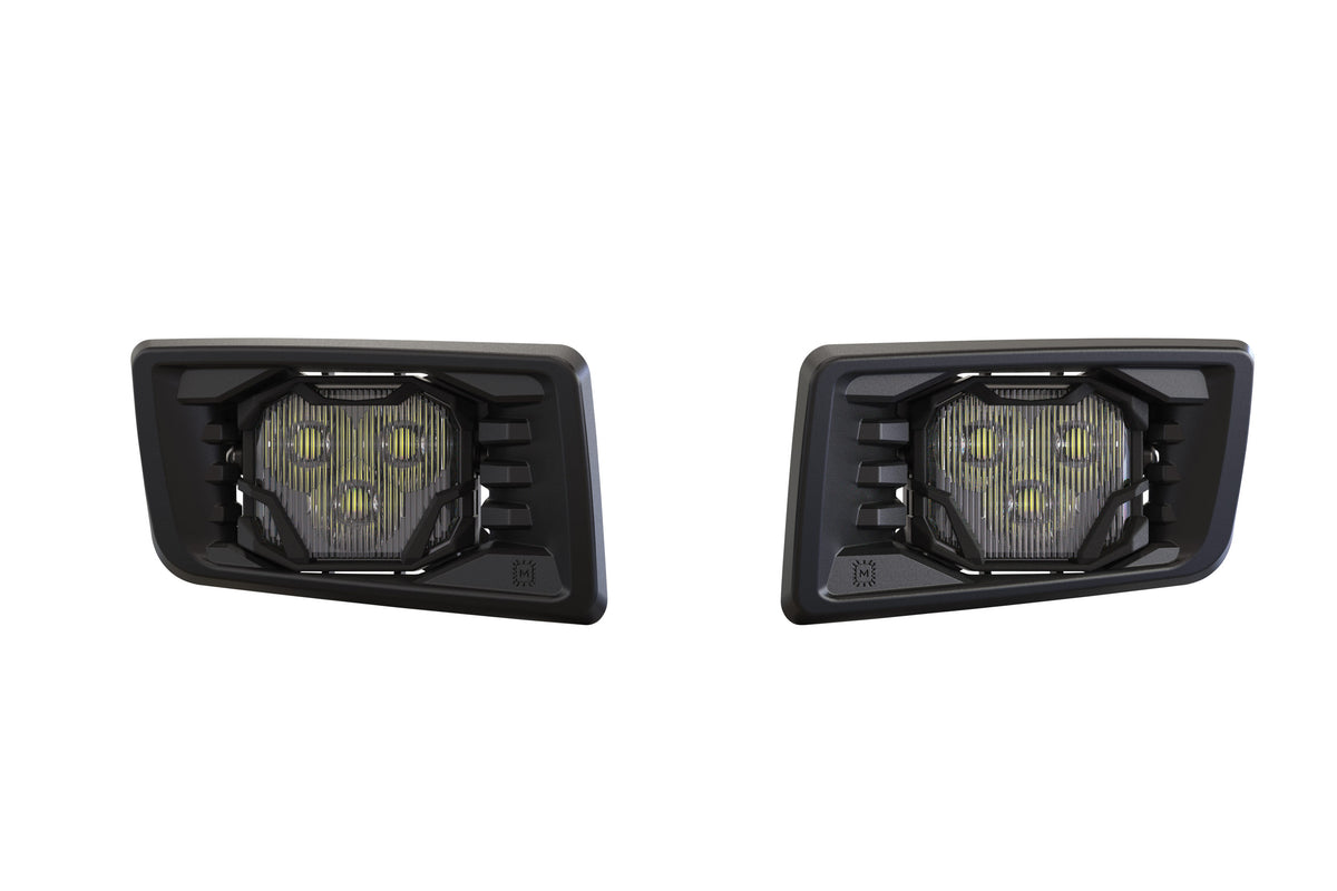 4Banger Fog Lights: Chevrolet Silverado 1500 (07-15) (NCS White SAE Wide Beam) - Off Road - Veh. Spec (Image 2 of 6)