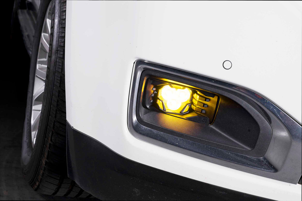 4Banger Fog Lights: Chevrolet Suburban (07-14) (NCS Yellow SAE Wide Beam) - Off Road - Veh. Spec (Image 5 of 6)