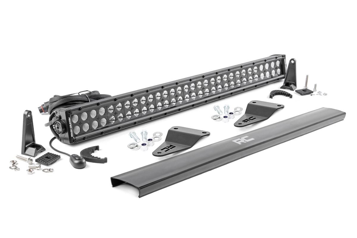 LED Light Kit | Bumper Mount | 30" Black Dual Row | Toyota 4Runner (14-20) - Lighting & Acc (Image 2 of 6)