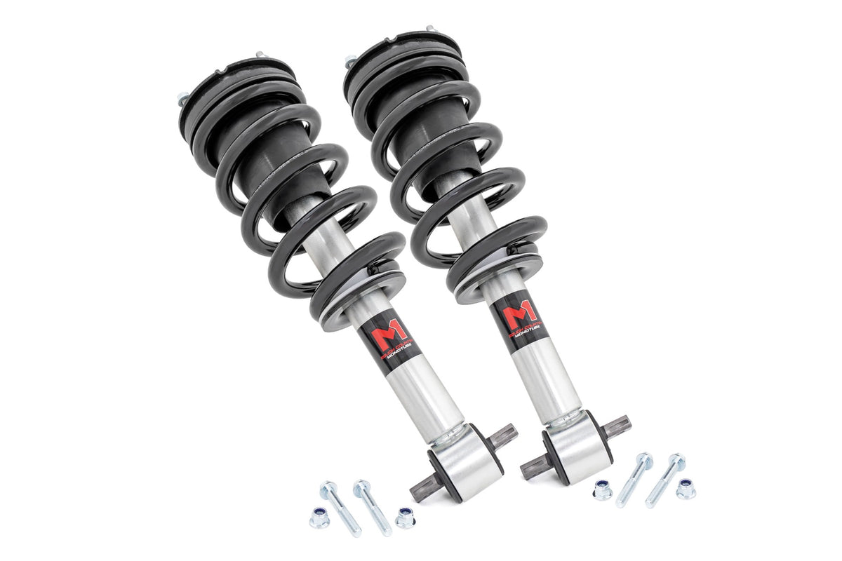 Rough Country 502189 M1 Adjustable Lowering Struts | Monotube | -2" | Chevy/GMC 1500 (14-18 & Classic) - Studio View 1