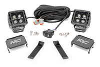 LED Light Kit | Ditch Mount | 2" Black Pair | White DRL | Jeep Cherokee KL (14-21) - Lighting & Acc (Image 1 of 6)