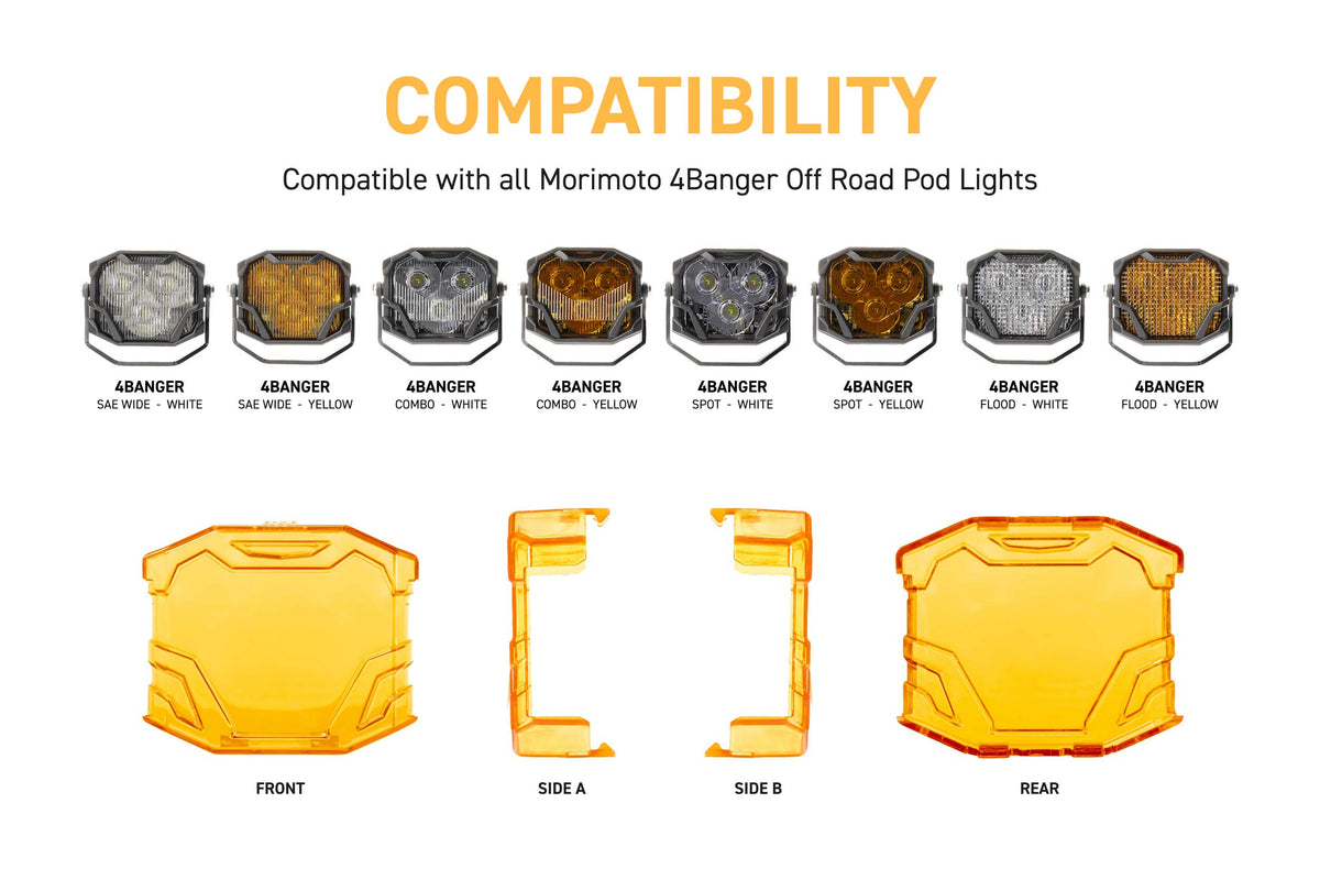 4Banger Cover (Yellow / Each) - Off Road - Universal (Image 3 of 6)