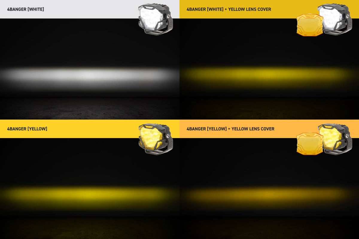 4Banger Cover (Yellow / Each) - Off Road - Universal (Image 4 of 6)