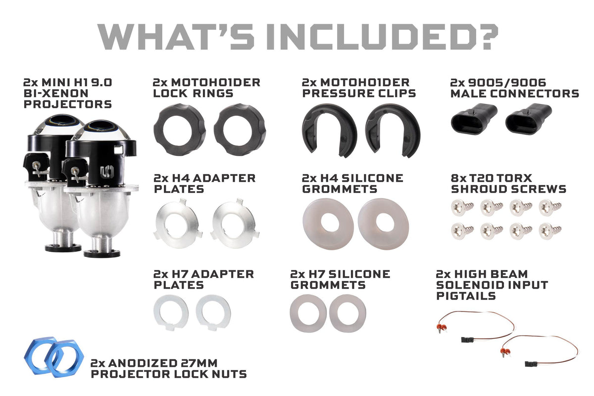Bi-Xenon: Morimoto Mini H1 9.0 (LHD) - Projectors (Image 3 of 6)