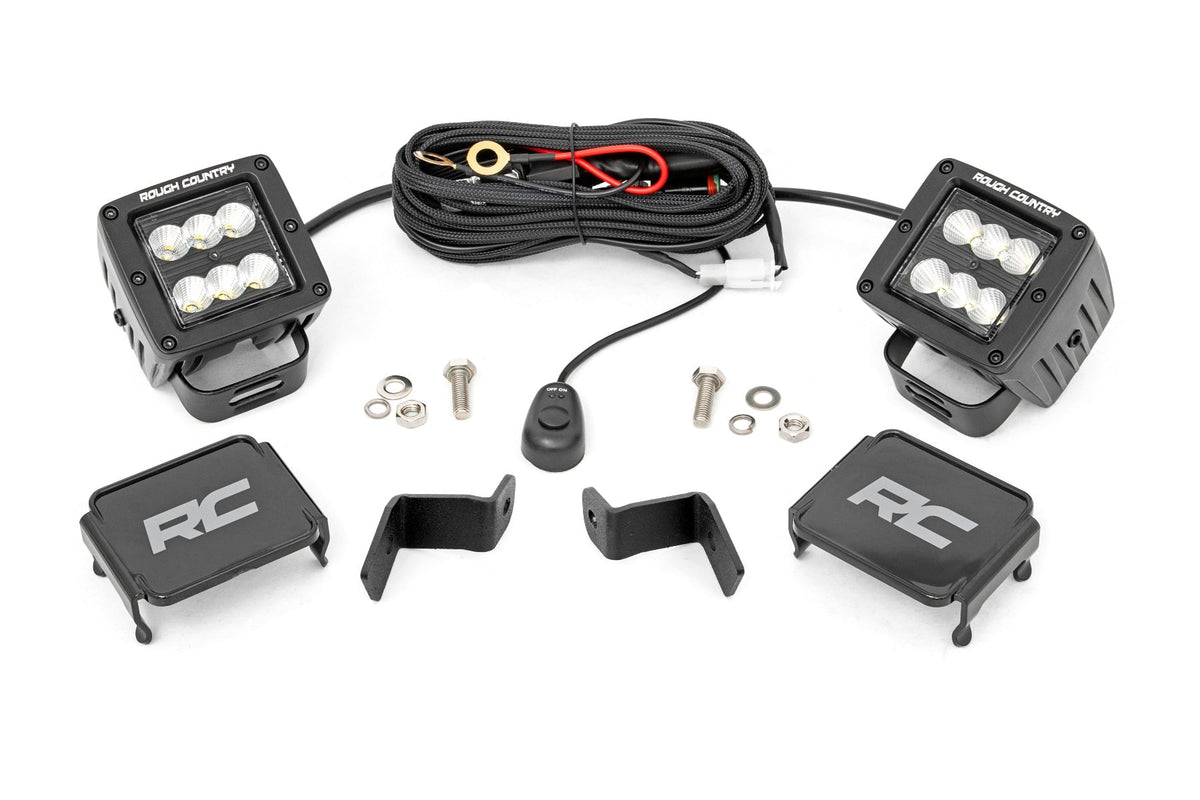 LED Light Kit | Ditch Mount | 2" Black Pair | Flood | Ford F-150 (15-26)/F-150 Lightning (22-26) - Lighting & Acc (Image 1 of 6)