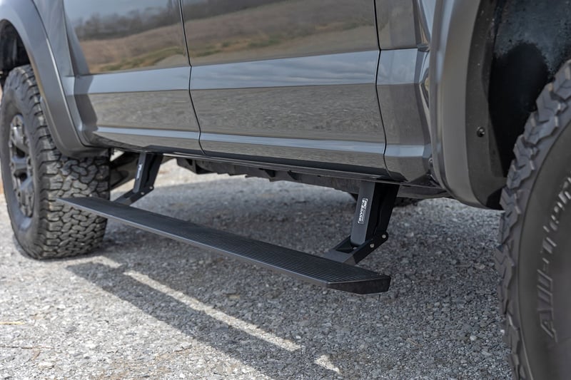 RC Power Running Boards | Dual Electric Motor | Ford F-150/Lightning/F-250/F-350/Raptor (15-26) (manufacturer page)