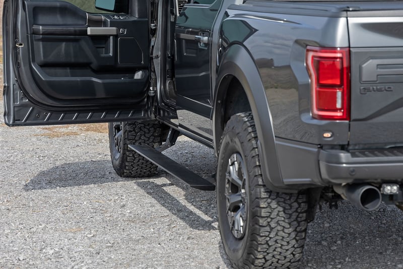 RC Power Running Boards | Dual Electric Motor | Crew Cab | Ford F-150/Lightning/F-250/F-350/Raptor (15-26) (manufacturer page)