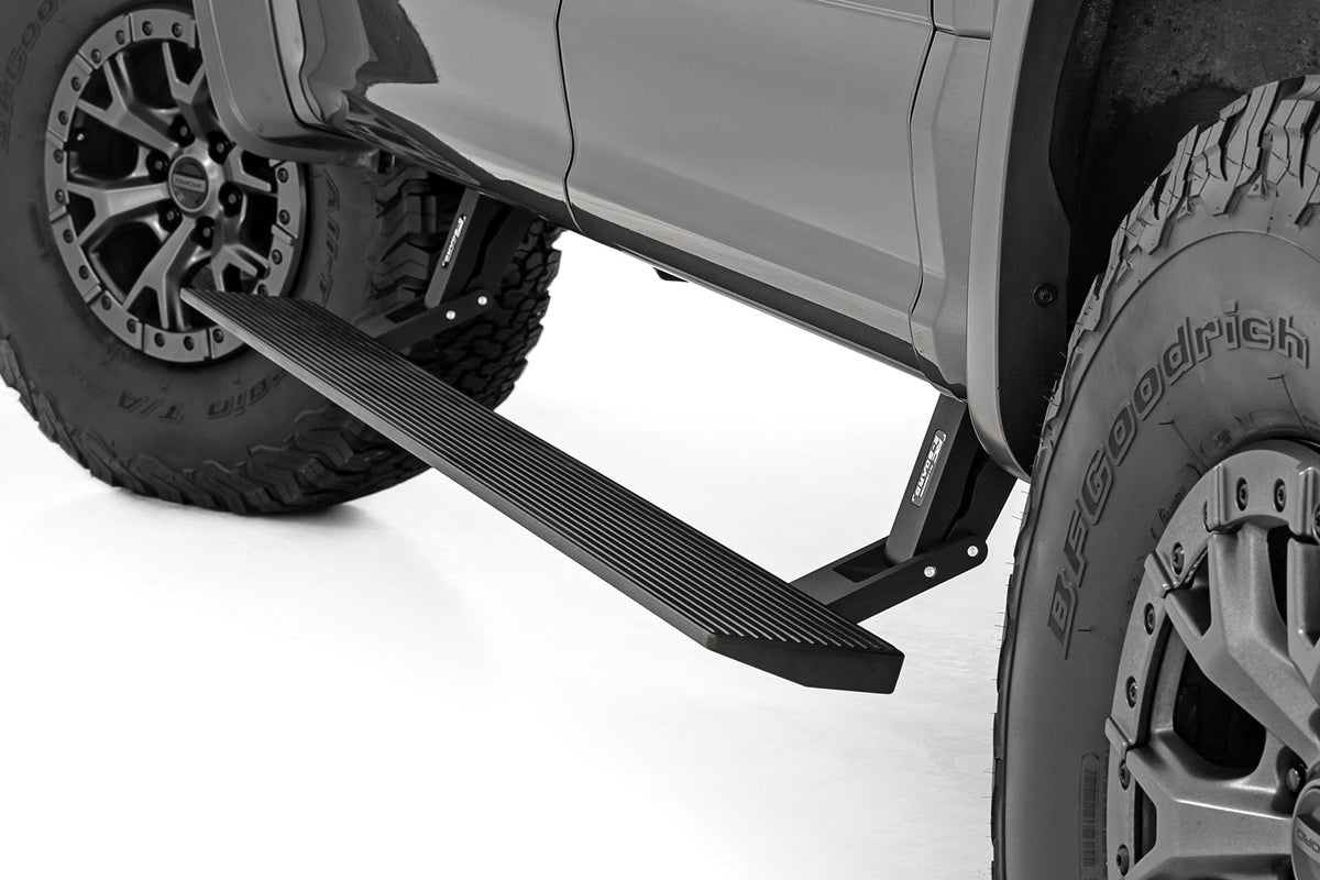 RC Power Running Boards | Dual Electric Motor | Ford F-150/Lightning/F-250/F-350/Raptor (15-26) (manufacturer page)