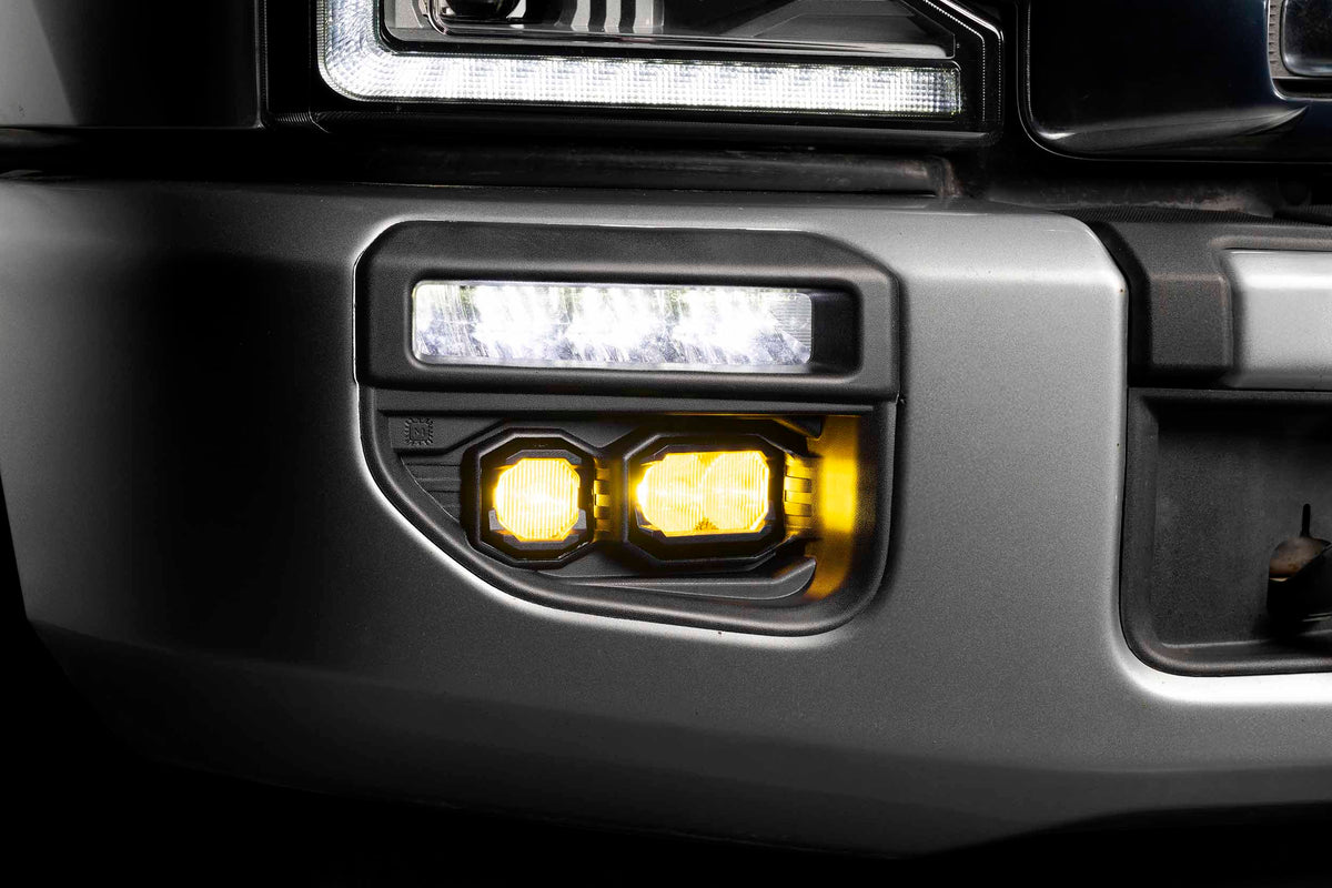20-22 Super Duty OE LED Fog Light Kit w/ White 1Banger HXB and White 2Banger HXB - Off Road - Veh. Spec (Image 2 of 6)