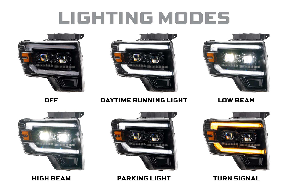 XB Evo Hybrid Headlights: Ford F-150 (09-14 / Set) - Headlights (Image 6 of 6)