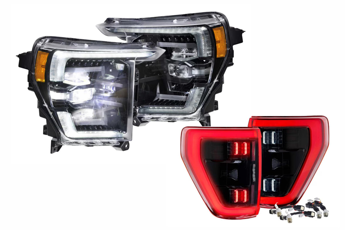 21-23 Ford F-150 White DRL Heads and Red Tails - Kits (Image 1 of 3)