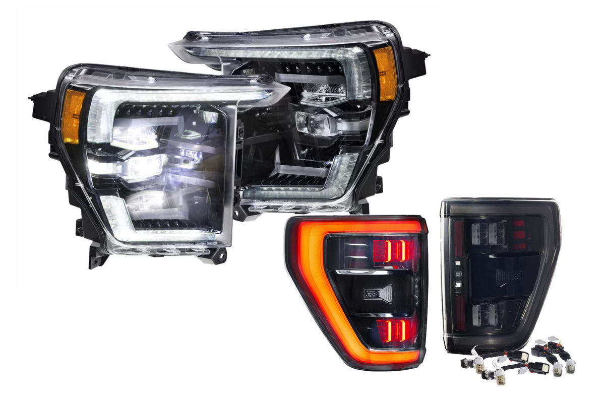 21-23 Ford F-150 White DRL Heads and Smoked Tails - Kits (Image 1 of 3)