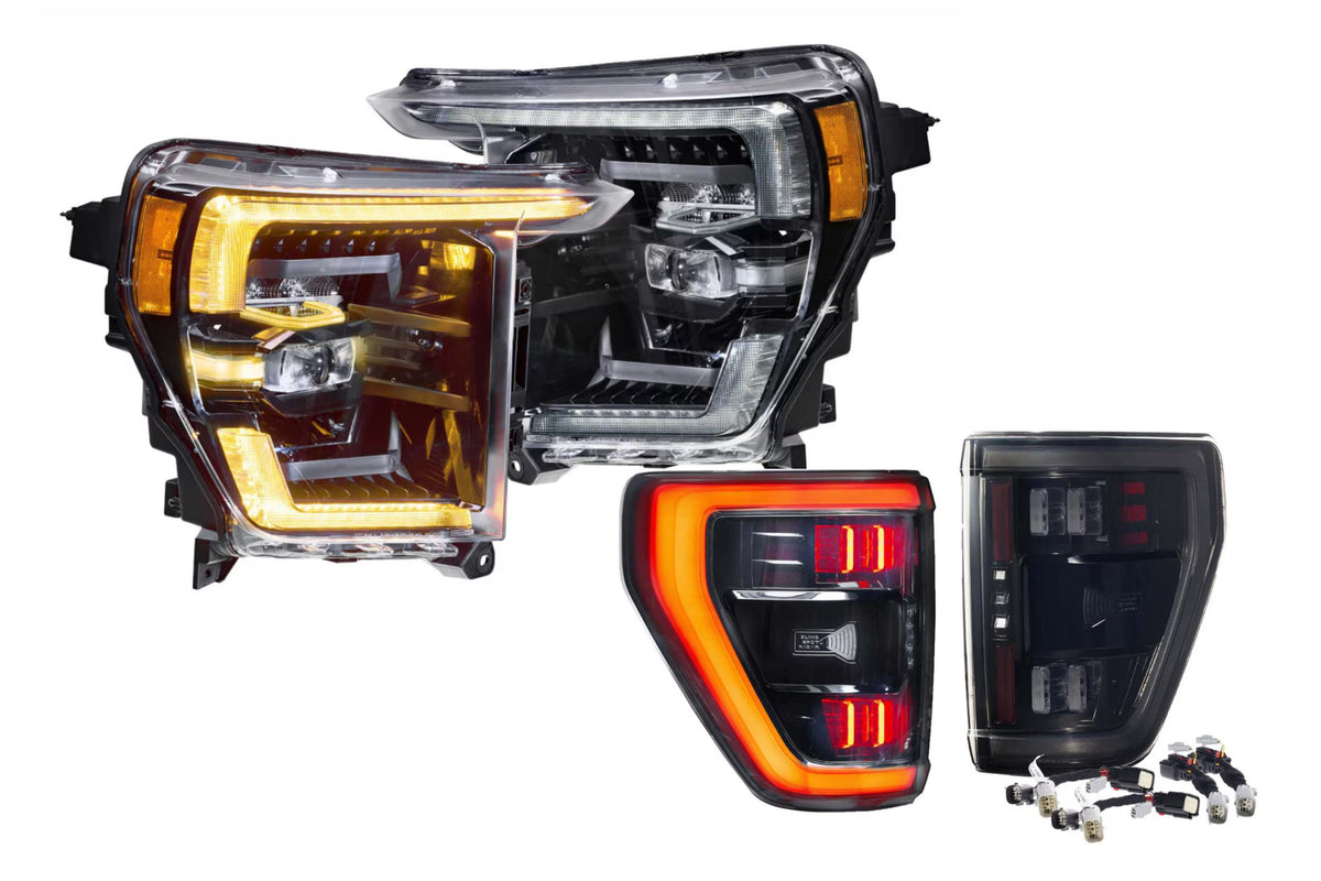 21-23 Ford F-150 Amber DRL Heads and Smoked Tails OEM LED Reflector - Kits (Image 1 of 3)