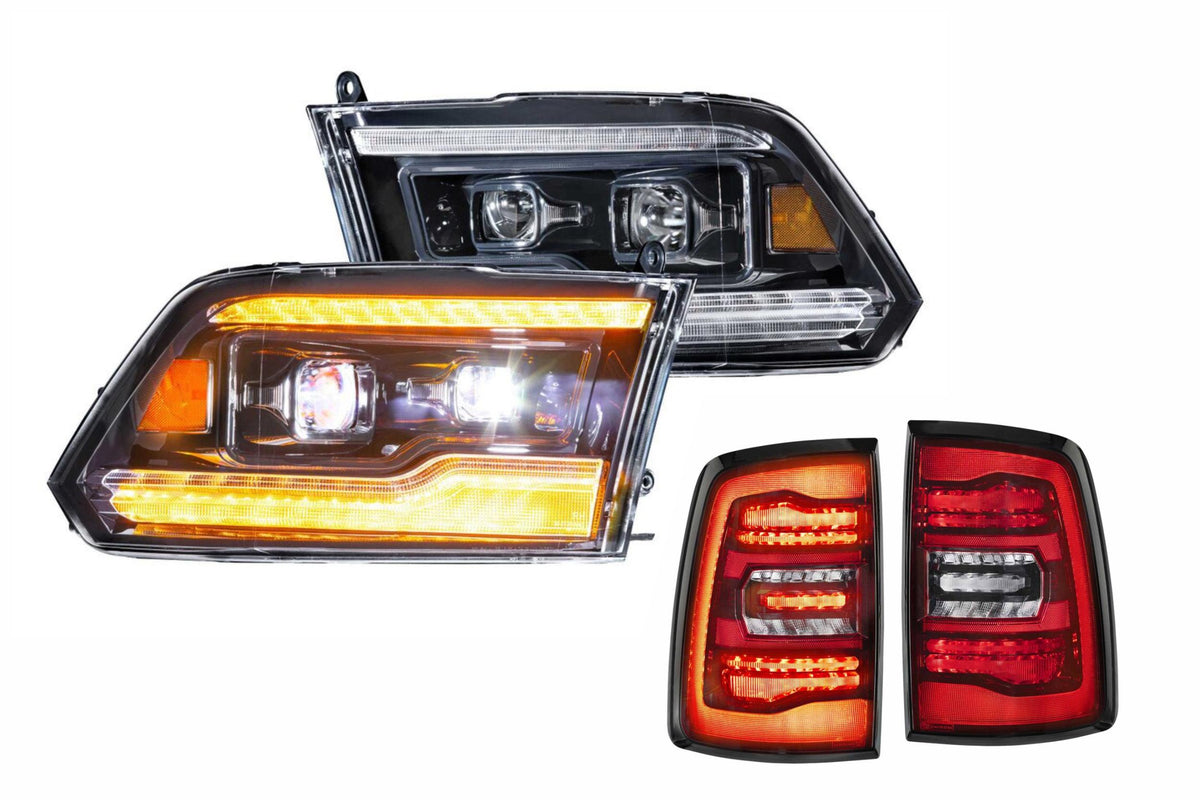 16-18 Dodge Ram Amber DRL Heads and Red Tails - Kits (Image 1 of 3)