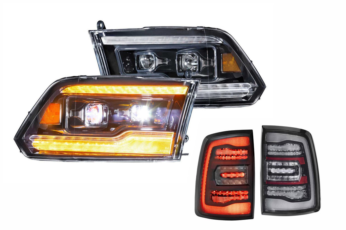 16-18 Dodge Ram Amber DRL Heads and Smoked Tails - Kits (Image 1 of 3)