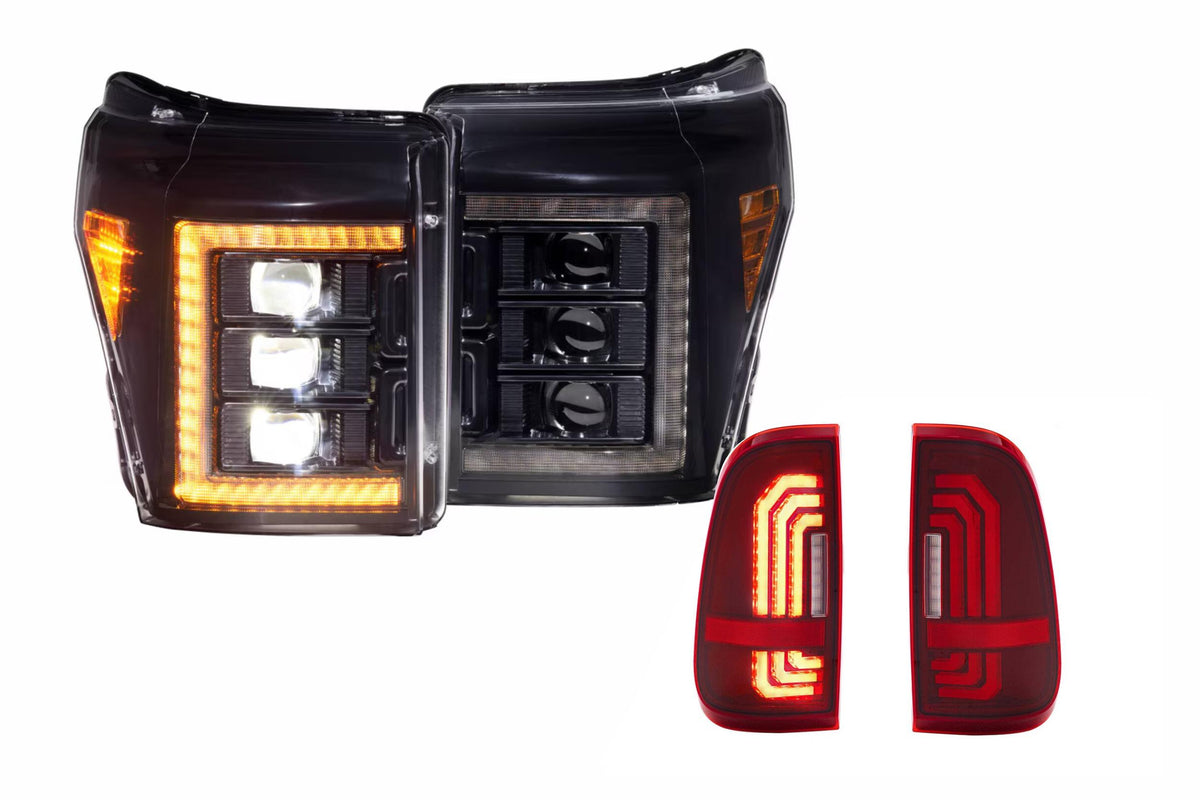 11-16 Ford Super Duty Amber DRL Heads and Red Tails - Kits (Image 1 of 3)