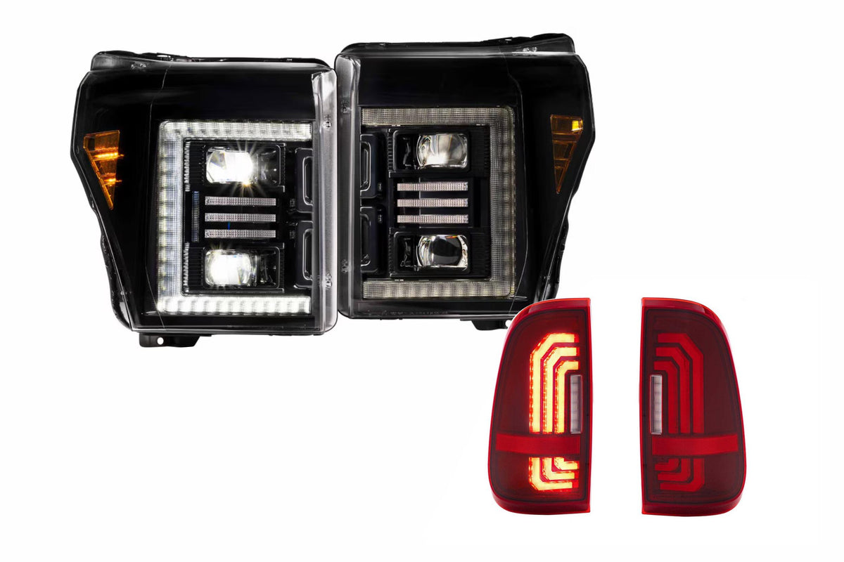 11-16 Ford Super Duty Hybrid Heads and Red Tails - Kits (Image 1 of 3)