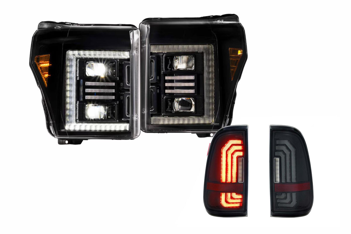 11-16 Ford Super Duty Hybrid Heads and Smoked Tails - Kits (Image 1 of 3)