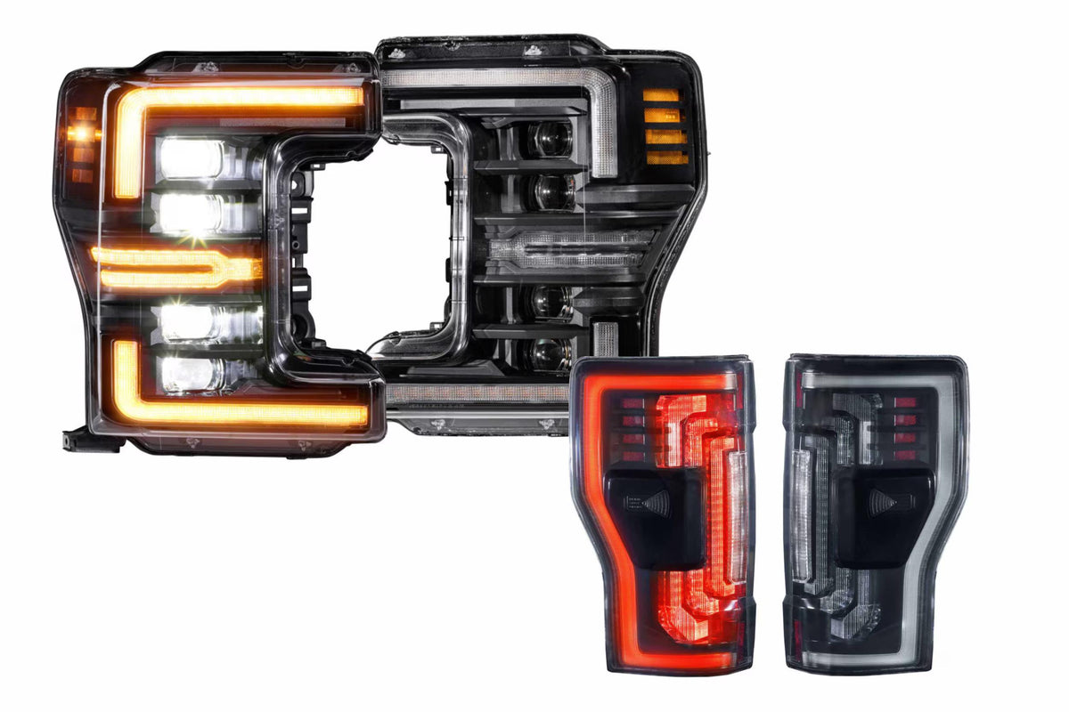 17-19 Ford Super Duty Amber DRL Heads and Smoked Tails - Kits (Image 1 of 3)