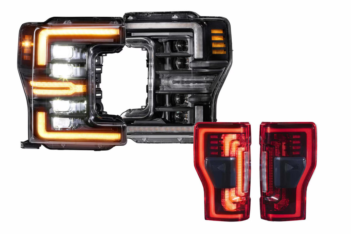 17-19 Ford Super Duty Amber DRL Heads and Red Tails - Kits (Image 1 of 3)