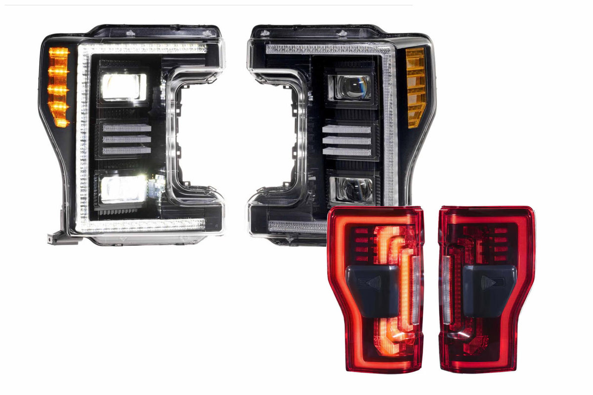 17-19 Ford Super Duty Hybrid Heads and Red Tails - Kits (Image 1 of 3)