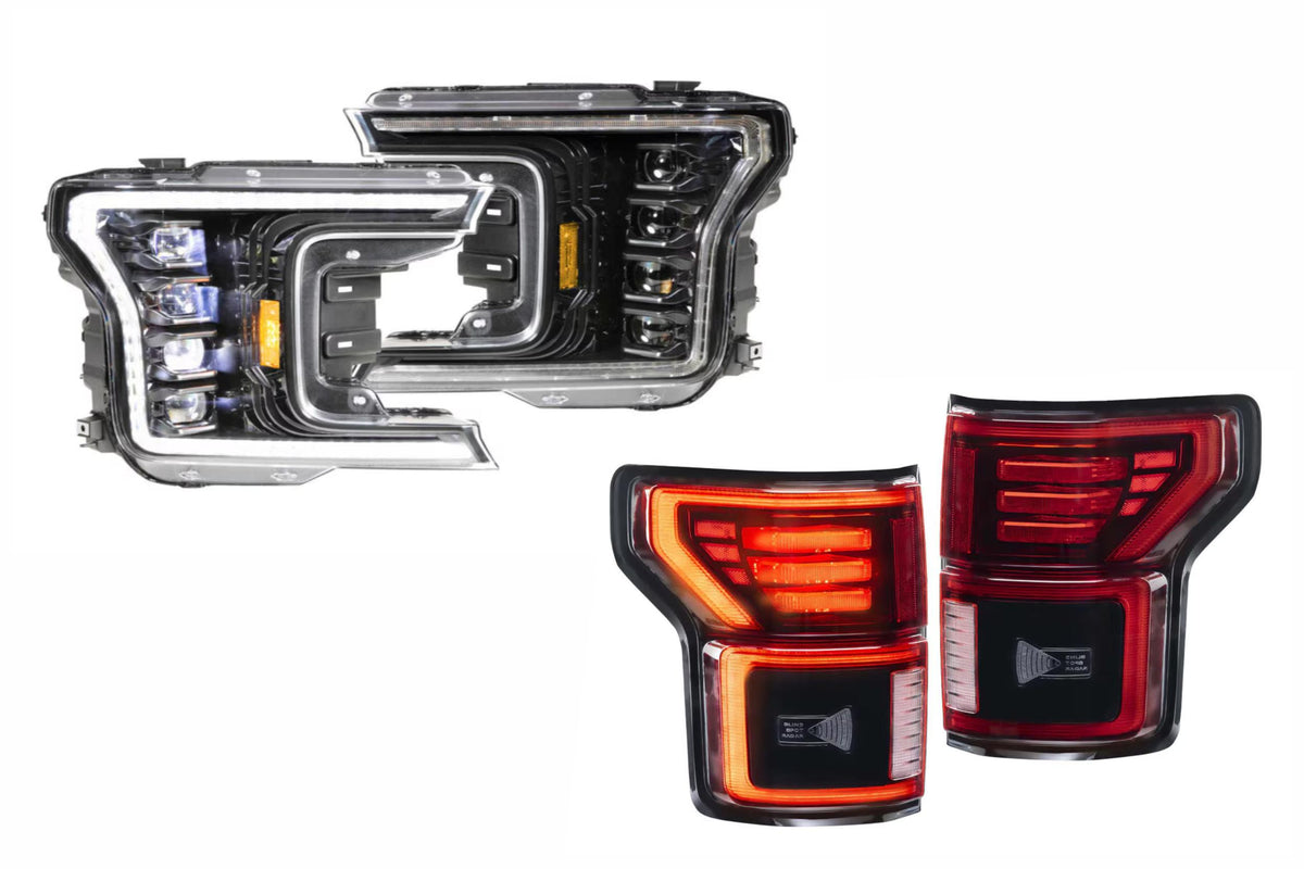 18-20 Ford F-150 White DRL Heads and Red Tails - Kits (Image 1 of 3)