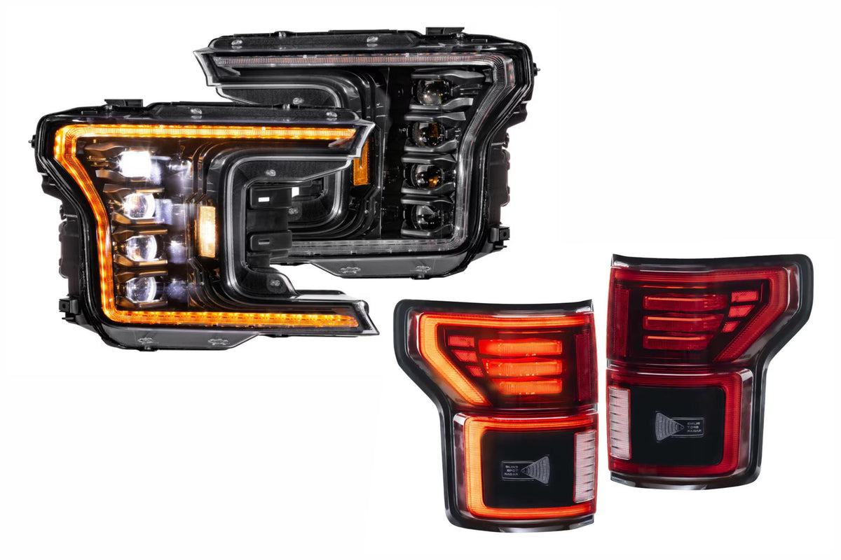 18-20 Ford F-150 Amber DRL Heads and Red Tails - Kits (Image 1 of 3)