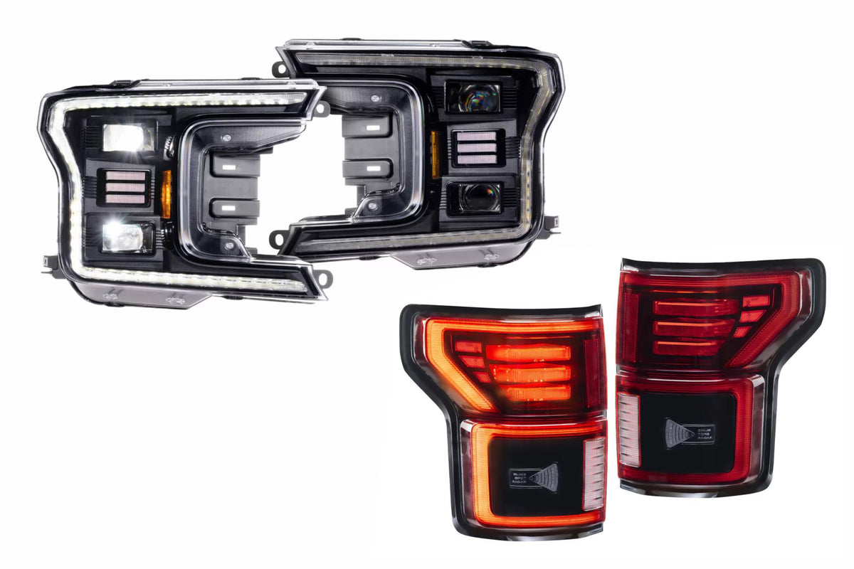18-20 Ford F-150 Hybrid Heads and Red Tails - Kits (Image 1 of 3)