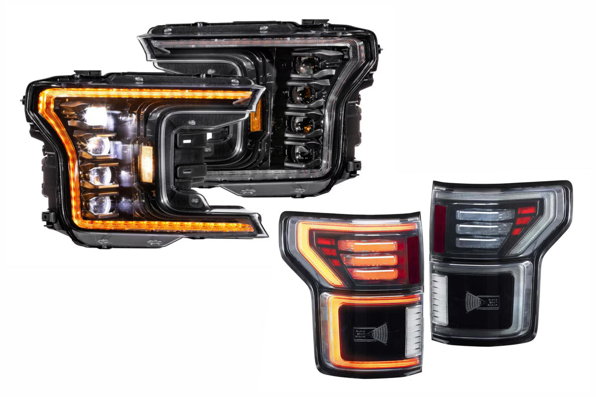 18-20 Ford F-150 Amber DRL Heads and Smoked Tails - Kits (Image 1 of 3)